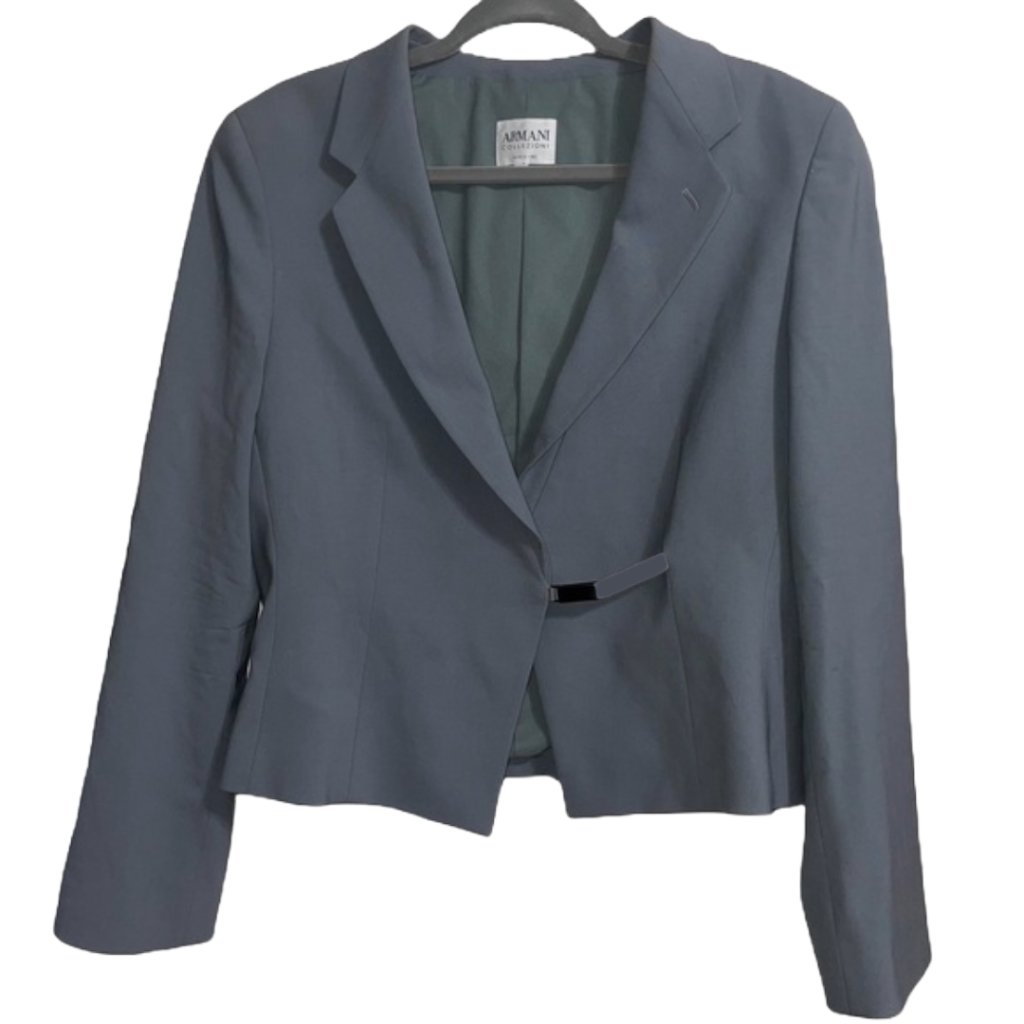 Vintage Armani Collezioni Gray Blazer It 46 Us 10